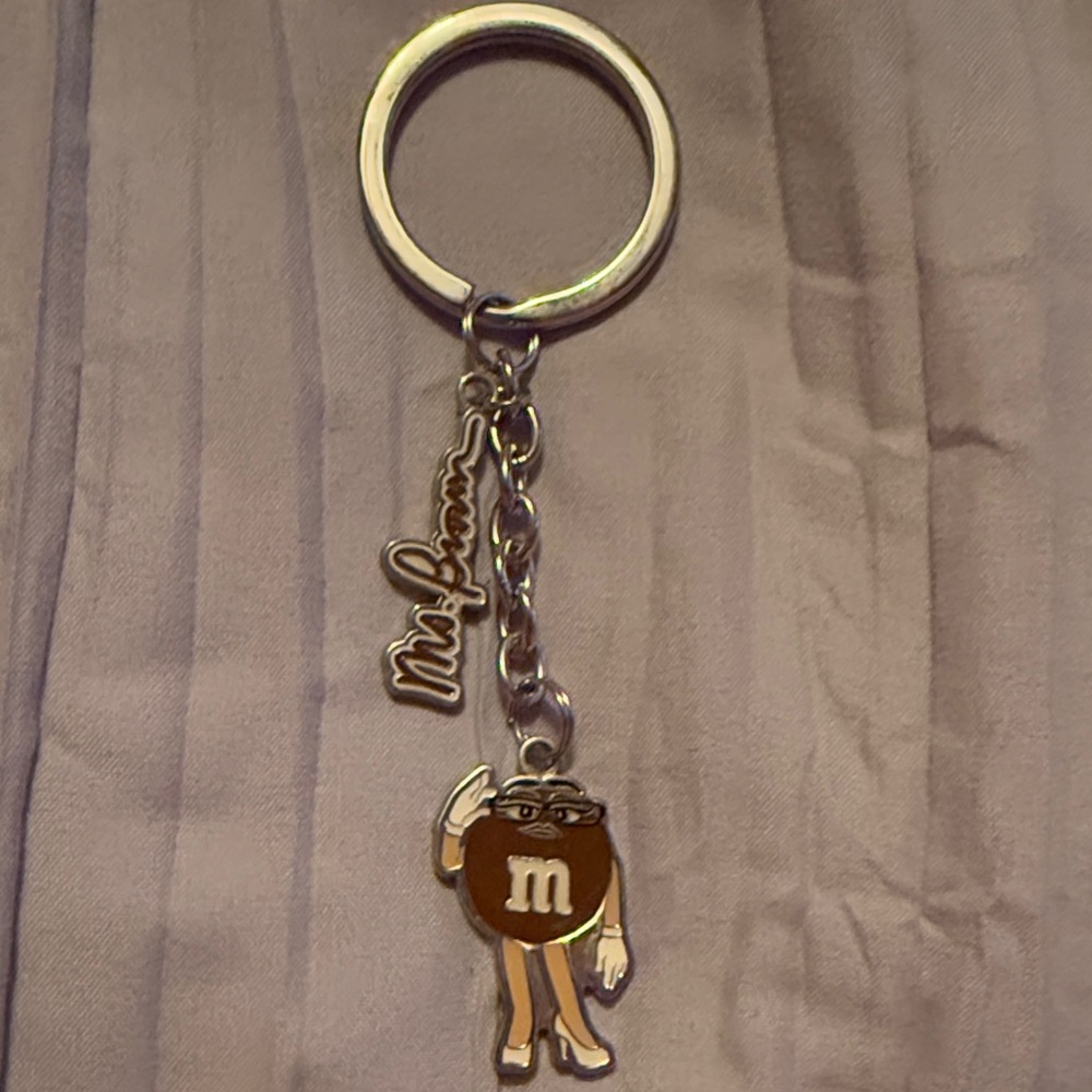 Brown M&M Keychain